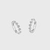 Love Ear Buckle Women's Simple Zircon Heart-shaped Earrings Temperament Ins Cold Wind Loop Earrings