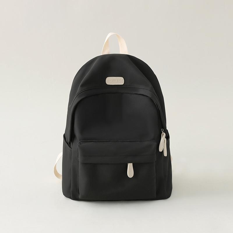 Schoolbag Korean Waterproof Backpack Female High School College Student Junior High School Student Schoolbag Korean Version Ins Simple Versatile