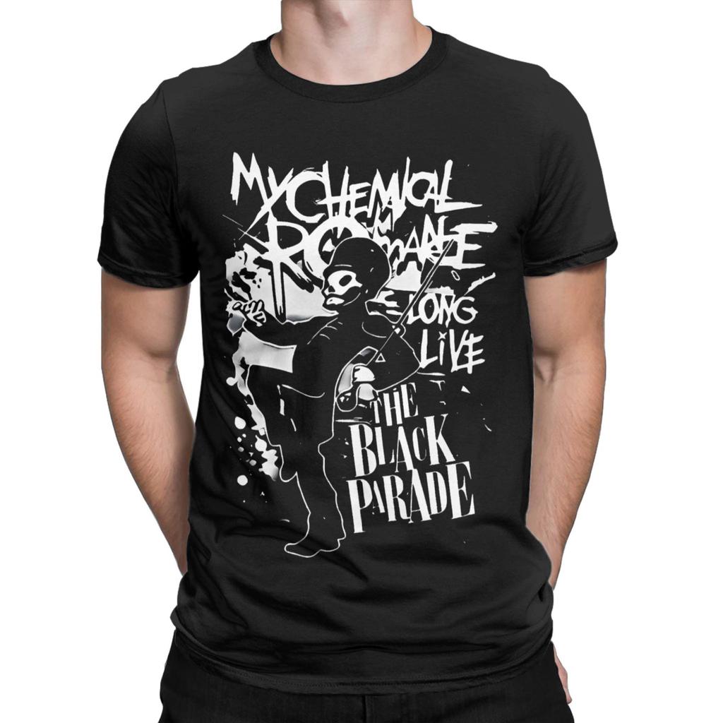Męskie Damskie Koszulki The Black Parade Tour My Chemical Romance Czysta Bawełna Ubrania Okrągły Dekolt T-Shirt 4XL 5XL 6XL Koszulka