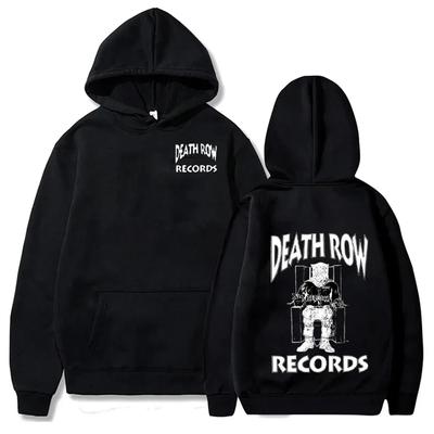 Death Row Records Hoodies Pavasaris Ruduo Vilnos Hoodie Megztinis Mada Vyrai Moterys Laisvi Su Gobtuvu Bėgiojimo Marškinėliai Viršus