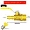 Brass Y-Type Gas Hose Three-Way Valve Connector with 4-Point Ventilation Ball Valve Switch.