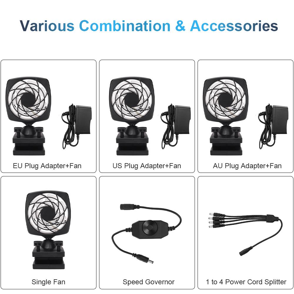 Aquarium Fan Aquarium   Cooling Fan System for Salt   Water Aquarium Fish   Temperature Control Cooling
