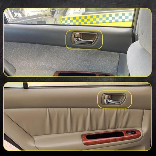 For 2002-06 Toyota Camry Inner Interior Ide Door Handle Beige Chrome 2x LH