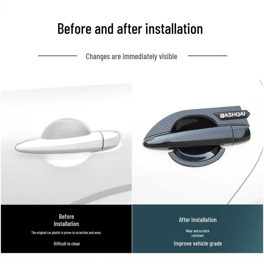 Qashqai Außentürgriffschalen-Aufkleber - Kratzschutz & Dekorative Zubehörteile