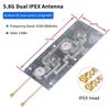 1 Stück Hoher Gewinn 9/12 dBi 2400-2500/5150-5850 MHz Dualband 2,4G 5,8G WLAN Drahtloser Router Modul AP Bridge Verstärker Antenne