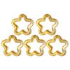 5pcs Acrylic Hollow Flower Charm Colorful Star Pendant for DIY Earring Necklaces Bracelets Jewelry Making Findings Craft