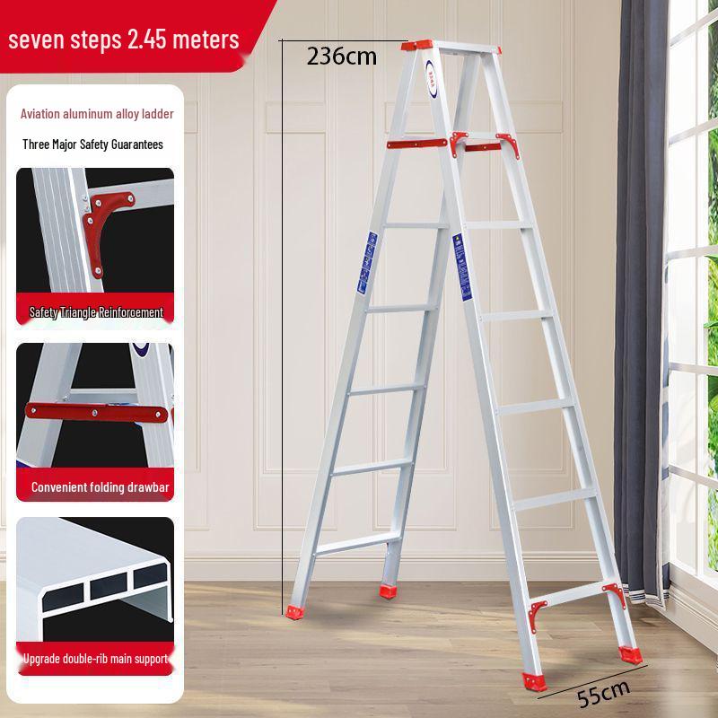2-3M Multifunctional A-Frame Aluminum Alloy Ladder for Construction
