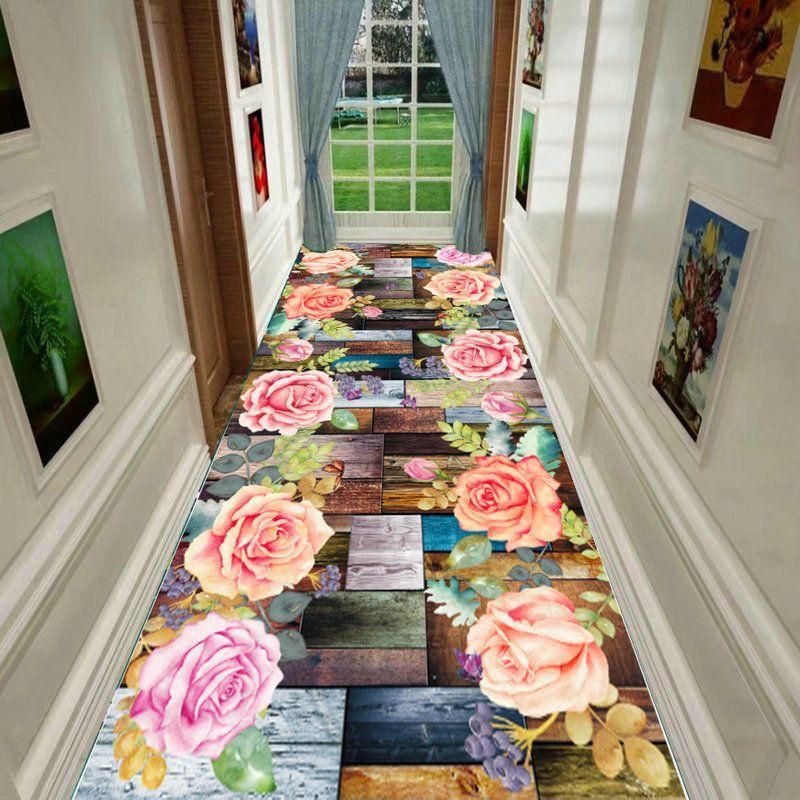 

Коридор Прихожая Лестница Длинный ковер Входной коврик Домашний коврик для пола Спальня прикроватный коврик W120*H200CM