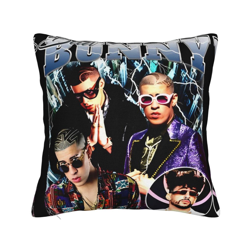 Bad Bunny DTMF Pillowcase Polyester Cushion Cover Decoration Pillow Case Cover Home Drop Shipping 18'