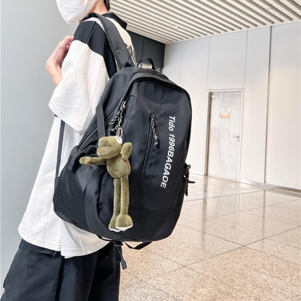School Bag Male Large Capacity Junior High School Student Middle School Student Fashion Trend Simple Backpack Female Style Travel Bag