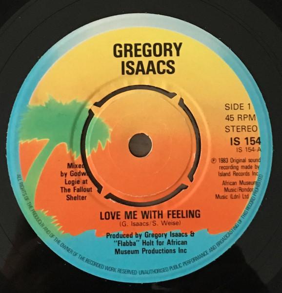 

7inch Record GREGORY ISAACS Love Me With Feeling IS154 Island Records 1983 UK Reggae Ska Dub Used