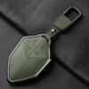 Metal And Leather Car Key Case Cover For Changan Deepal S7 Sl03    Car Key Case Protect Fob
