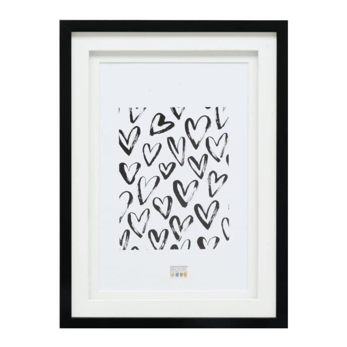 Cadre photo - deknudt - s65kk - bois - noir - 15x20 cm - lot de 4