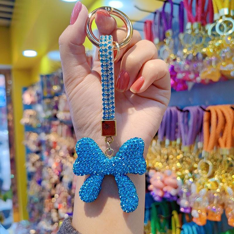 Porte-clés Papillon Nœud Avec Strass Tchèques Pour Offrir et Décoration