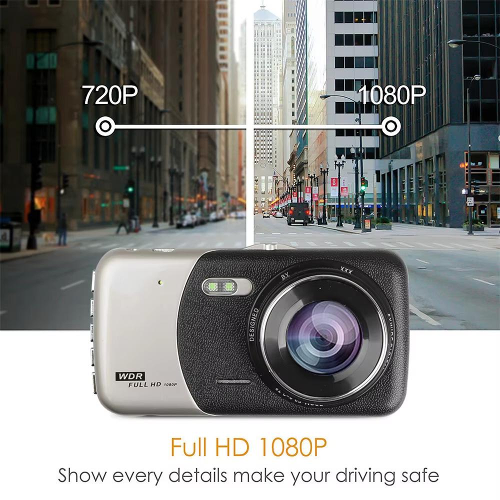 Cámara de salpicadero DVR 1080P FHD para coche, cámara de visión trasera, grabadora de vídeo, caja negra, accesorios para coche