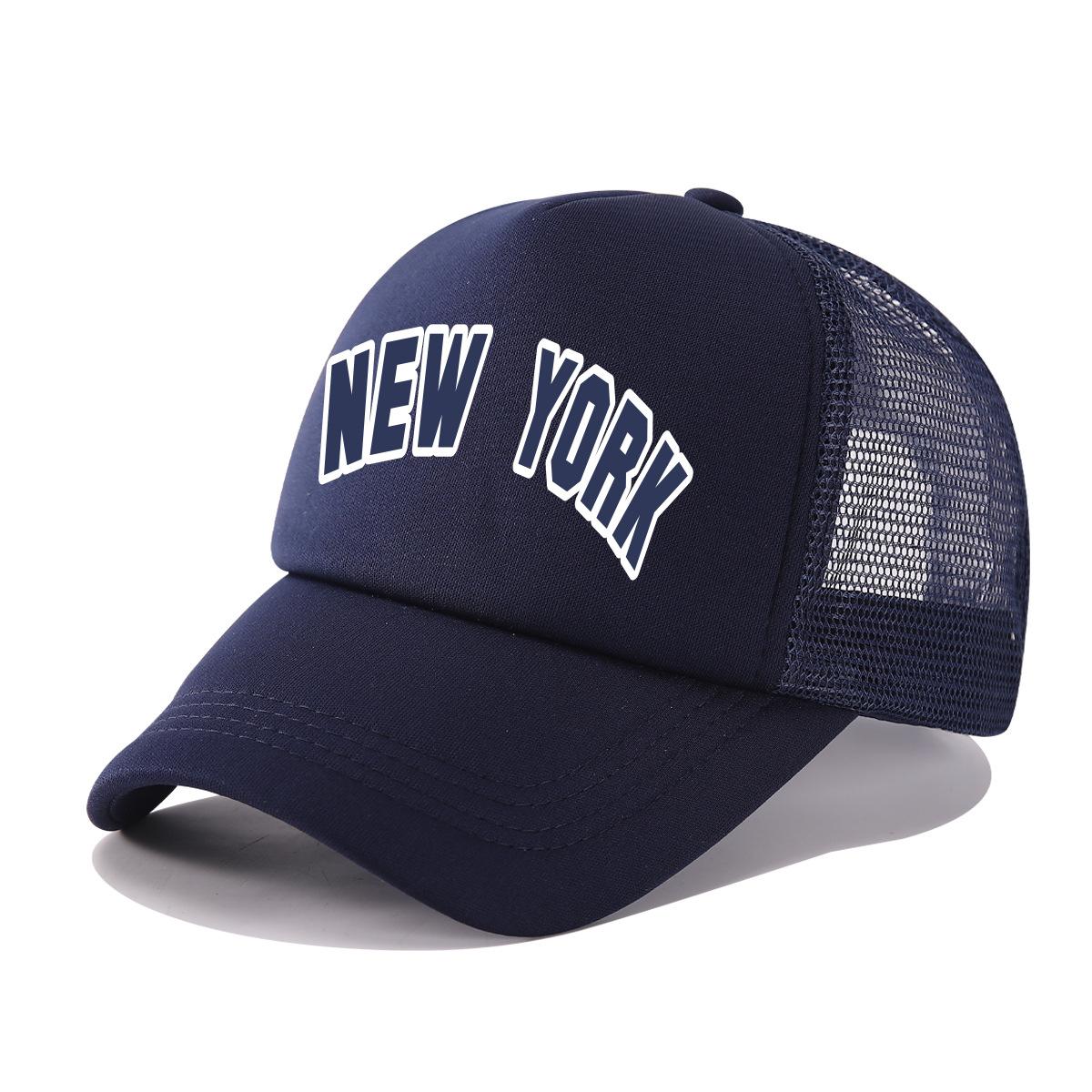 

Готика НЬЮ-ЙОРК Бейсболки Хип-хоп Кепки Snapback Солнцезащитные шляпы Мужские Женские Спорт на открытом воздухе темно-синий