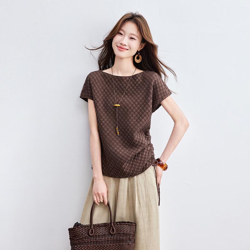 Srcr 19 Momme Mulberry Silk Elegant Slim-Fit T-Shirt XL