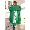 Cardigan Oversize en Maille pour Femme Pull Lâche Col en V Manches Longues Vêtement d'Extérieur Décontracté