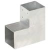 Post Connectors 4 Pcs L Shaped Galvanized Metal 101 X 101 Mm