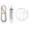 Household Refrigerator Drain Unclogger with Bristle Brush for Clearing Blockages and Standing Water