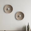 Retro Restaurant Background Wall, Homestay Zen Tea Room Circular Bedside Wall Lamp