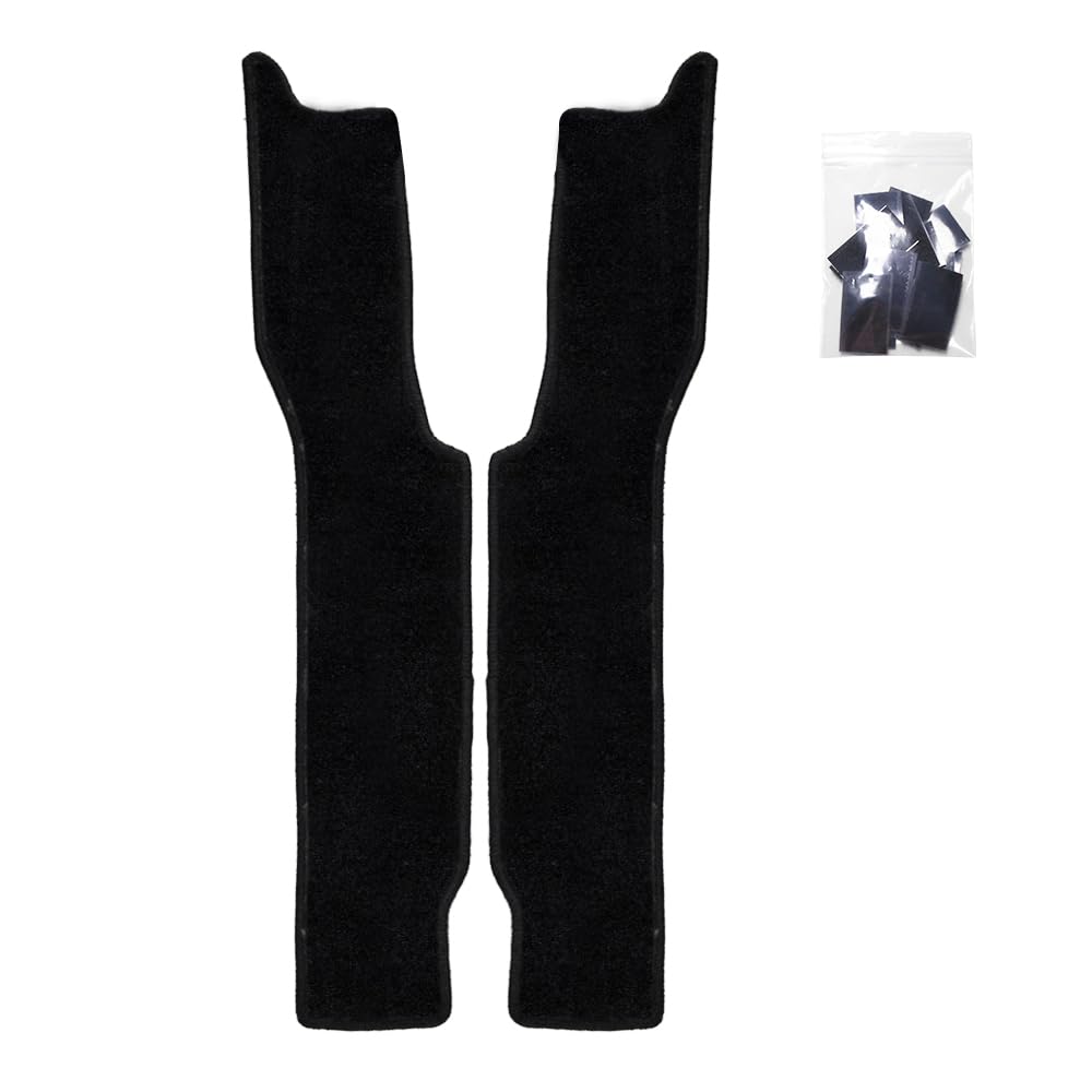 

Set of 2 Black Rear Door Side Step Mats for Honda Odyssey RC Interior Custom Accessories Series, Parts, чёрный