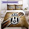 Set Biancheria da Letto 3 Pezzi con Stampa Pattern Juventus FC Morbido Delicato sulla Pelle Lavabile Copripiumino e Federe Set Stagione Unica Camera da Letto