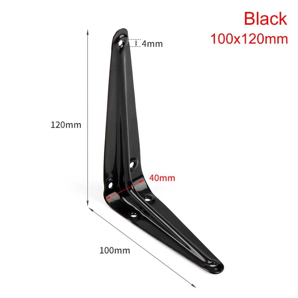 1Pcs New 4-14inch Triangular Bracket Support Wall Mount Hanging L-shaped Mounting Bracket Black White Fixed Shelf Corner Brace