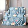 1pc Cupcake Cherry Lightweight Flannel Blanket, Comfortable and Warm Blanket, for Office and Camping Sofa Bed, Livingroom181