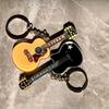 Vintage Style Wooden Guitar Charm Lightweight Acrylic Guitar Pendant  Purses