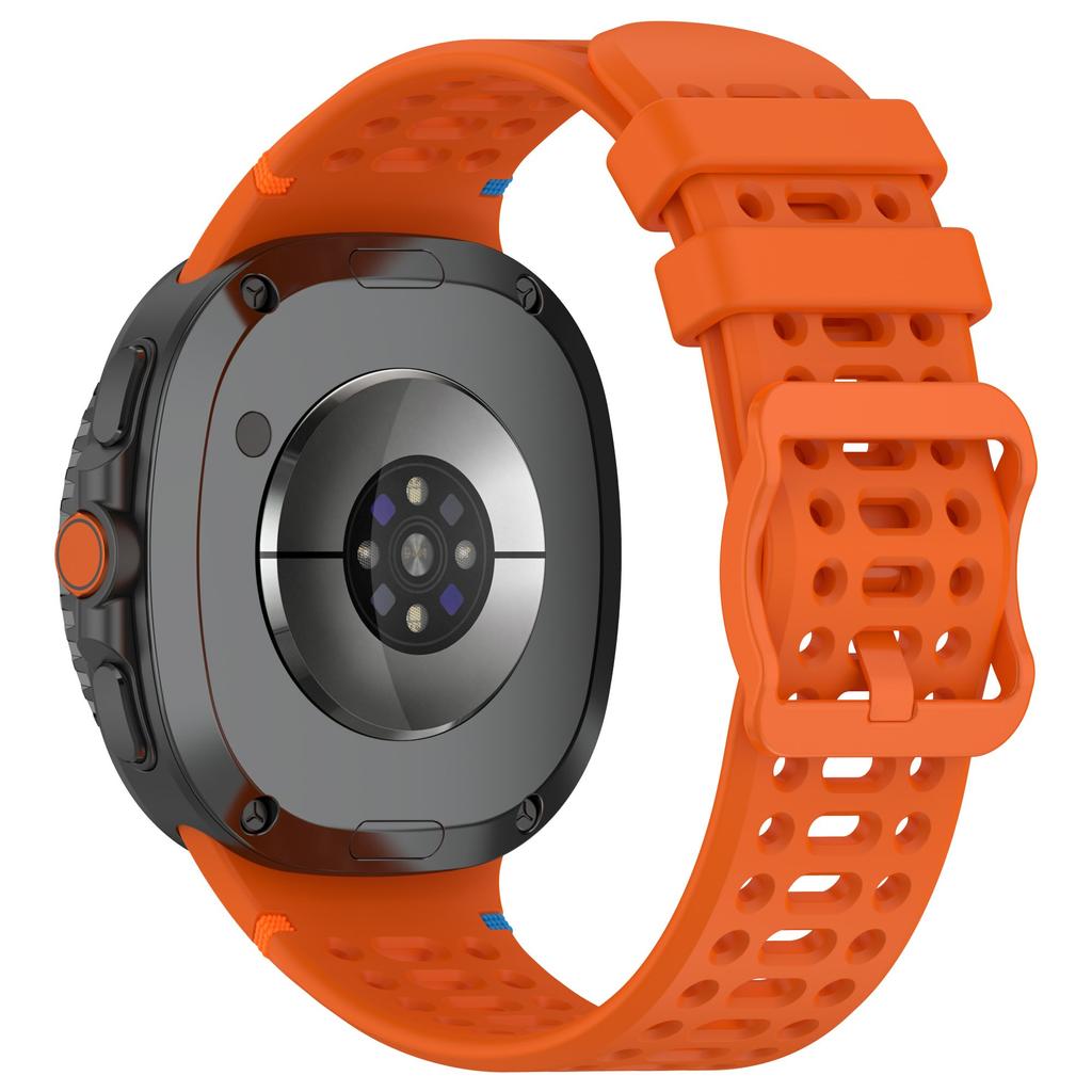 Watch Band for Samsung Galaxy Watch8 44mm/40mm/Watch8 Classic 46mm Holes Design Breathable Silicone Strap