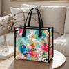 Colorful Floral Art Tote Bag Fashion Large Capacity Casual Outdoor Daily Commute Handbag for Women