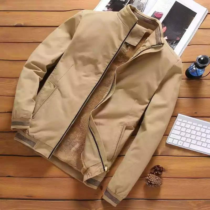 Men's Casual Youth Jacket Cotton Washed Jacket Men