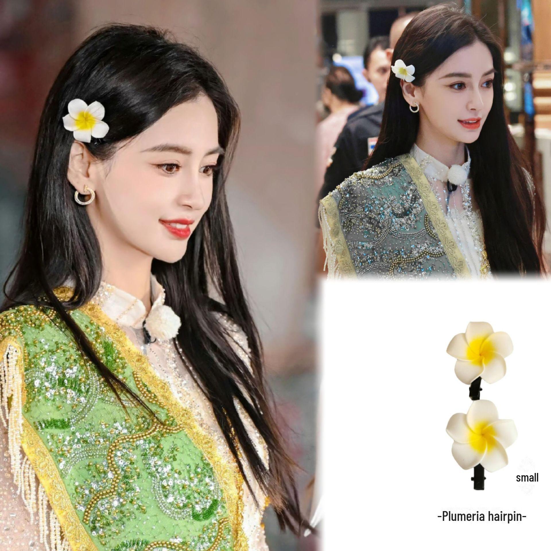 

Заколка для волос Plumeria в тайском стиле - пляжный, дорожный, праздничный цветочный аксессуар