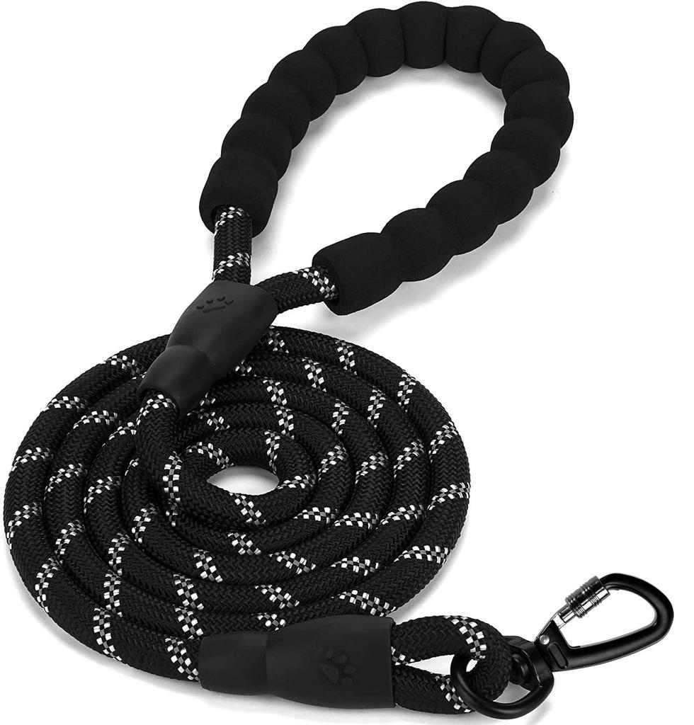 Strong, Reflective Training Dog Leash Kobe 3M Black