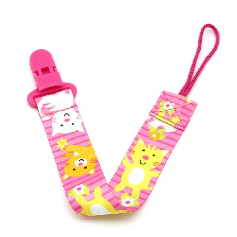 

Cartoon Animal Pattern Baby Pacifier Leashes Ribbon Infant Child Soother Nipple Chain Fixing Clip Holder Strap for Pacifier