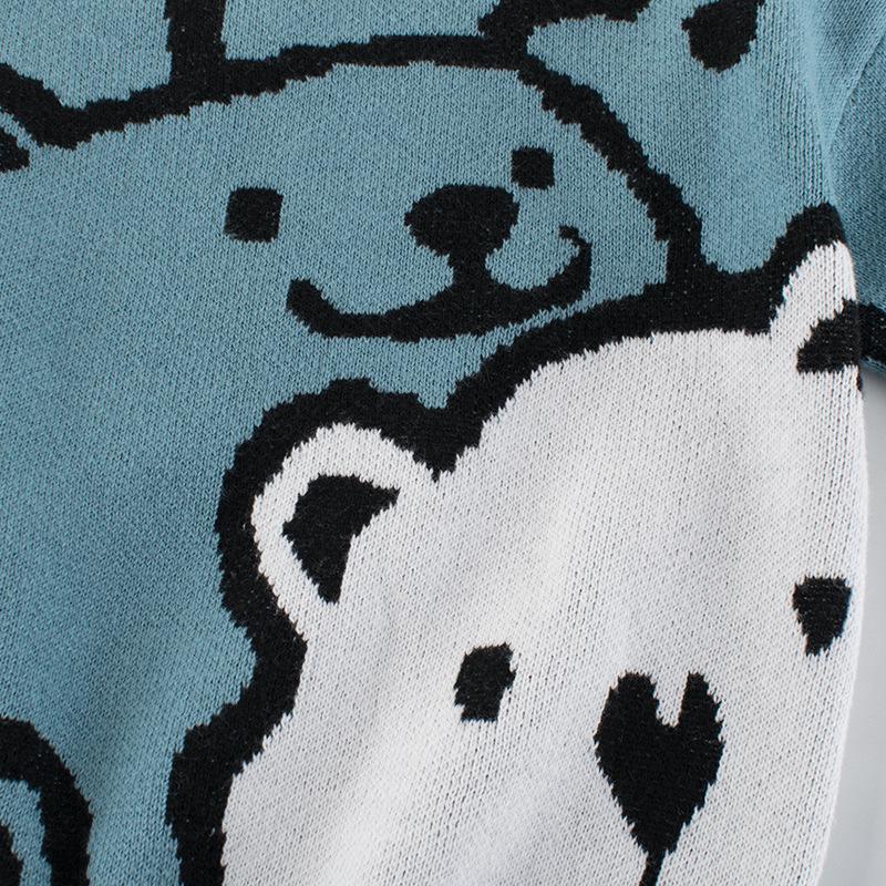 27kids Children's Spring 2024 Bear Sweater for Boys - Knitwear