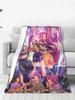Huntrix KPop Demon Hunters Mira Zoey Rumi Super Soft Blanket Decorative Plush Bedding Throws Flannel Bedspread Sofa Bed Cover