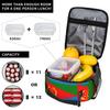 Eritrea Flag Lunch Bag  Fashion Lunch Box Outdoor Picnic Portable Thermal Lunch Bags For Women Oxford Graphic Cooler Bag