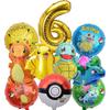 Balloon Monster Set Birthday Party Decoration Aluminum Film Balloon Vibrant Multi-Colored Balloon Pikachu Children'S Party Supplies
