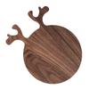 , Baking Tools Chopping Blocks, Snack Tray for Fruits Bread Restaurant - Black Walnut