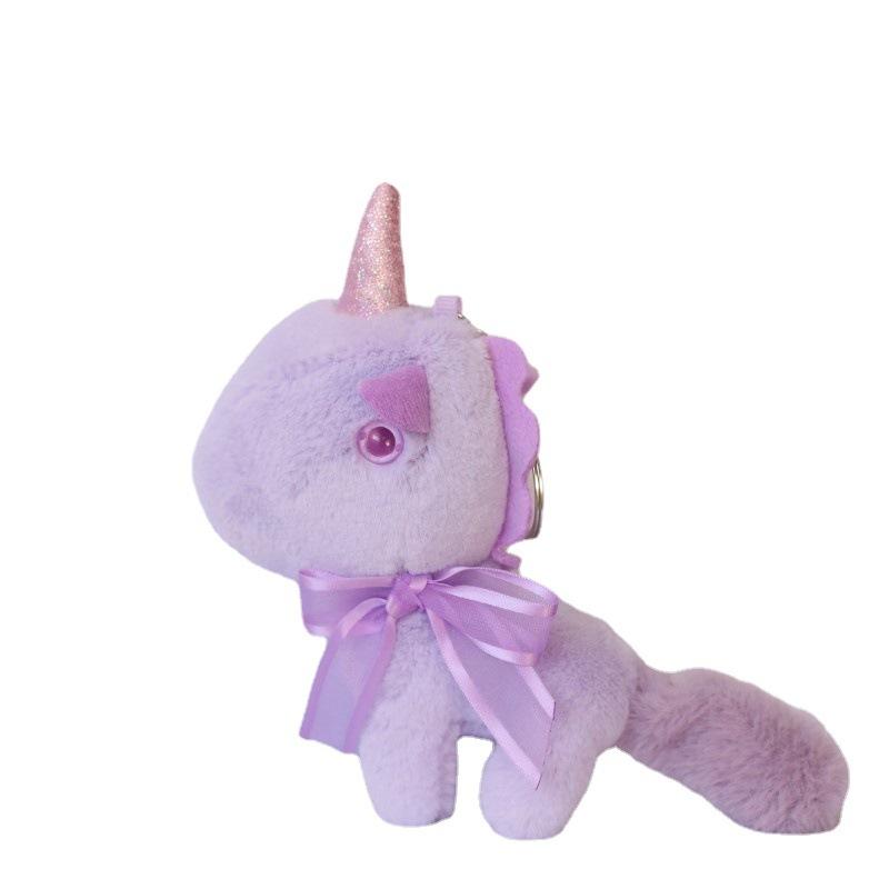 Unicorn Doll Pendant Cute Pony Plush Toy Small Mini Bag Hanging Keychain