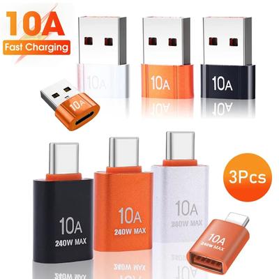 10A USB 3.0 typu C Adapter typu C żeński na USB męski Konwerter szybkiego ładowania danych do Macbooka Xiaomi Samsung Złącze OTG