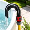 Pool Hose Holder for Poolside Filling, Plastic Curved Hook with Guided Hose Positioning for Household Pool Use