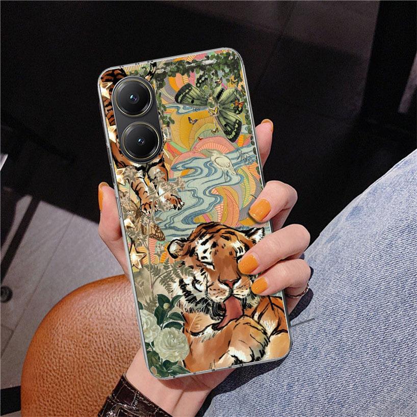 Superior Tiger Pattern Art Phone Case For Xiaomi Poco X7 X6 X5 Pro F7 Ultra Redmi 15C 15 13C 13 12C 12 10 10A 10C 9 9A 9C 9T Cov
