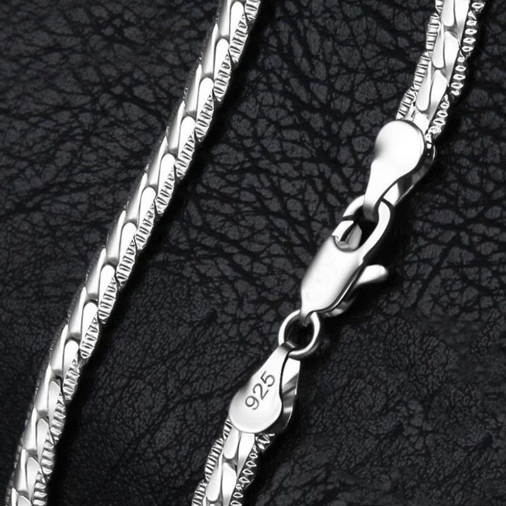 Copper 8/16/18/20/22/24 Inch 6mm Side Chain Necklace Bracelet For Woman Men Fashion Charm Wedding Jewelry