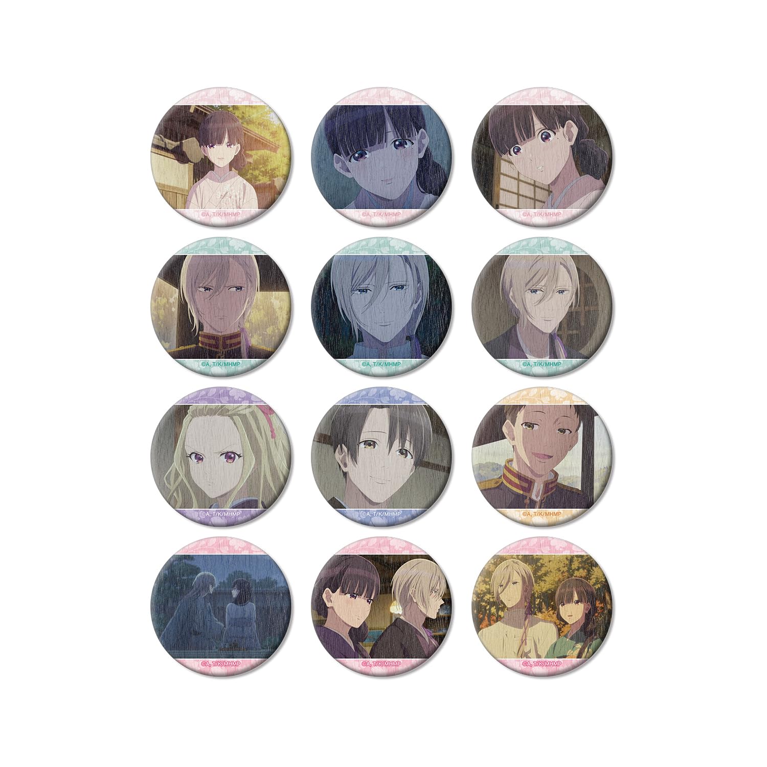 

TV Anime Happy Trading Scene Washi Can Box of 12 My Marriage Badges,