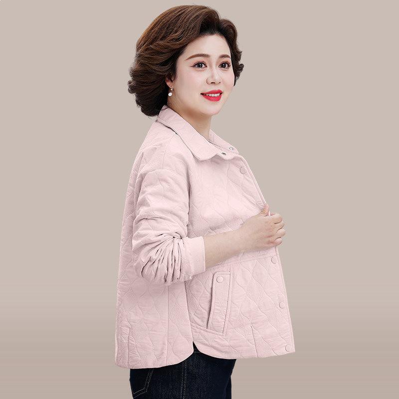 

2026 Mother s Day Stylish Lapel Jacket for Middle-Aged Women - Early Spring Fashion for 50+ Moms L (110-125 lbs) рожевий