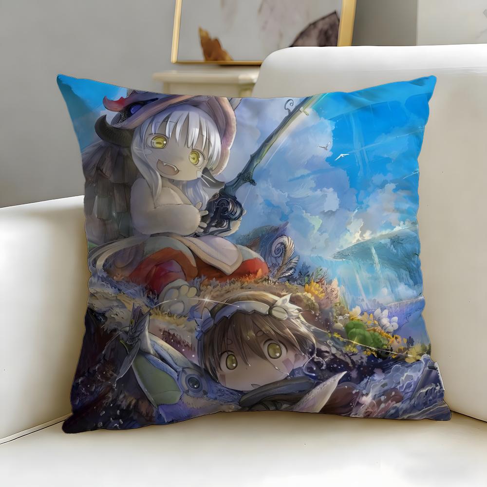 

приключенческое аниме Made in Abyss Наволочка Мягкая Легко стирающаяся Наволочка Универсальная для Дивана Кровати Путешествий и Офиса 30X30cm