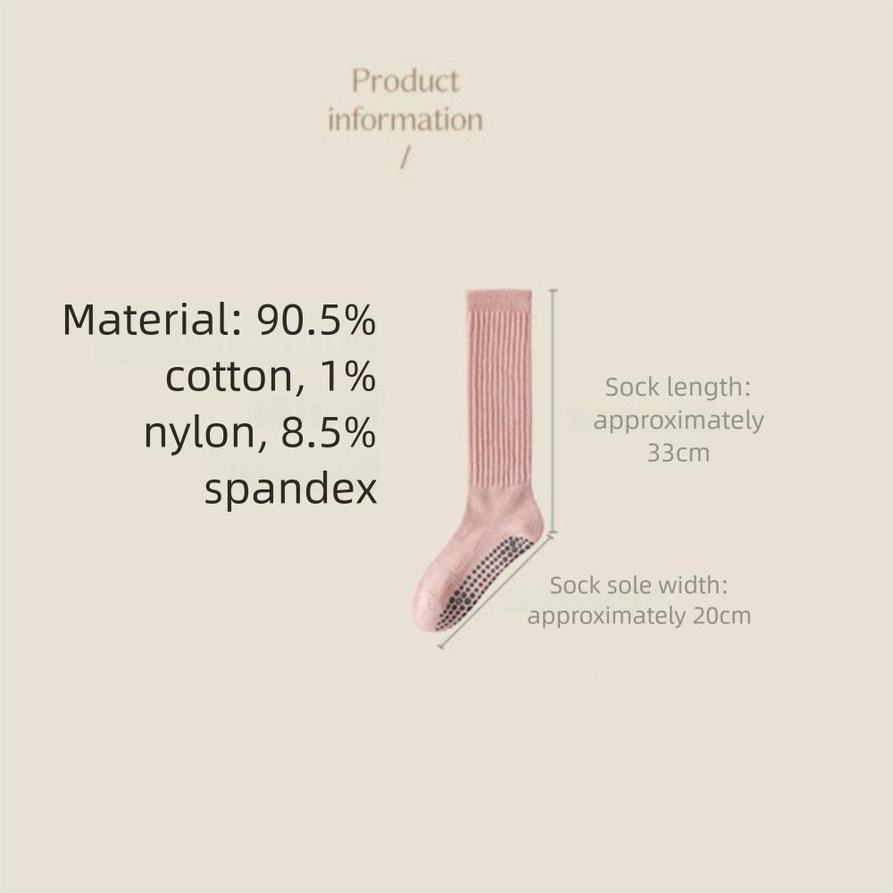 Solid Color Pilates Socks Silicone Terry Non-slip Socks New Ankle Socks  Women
